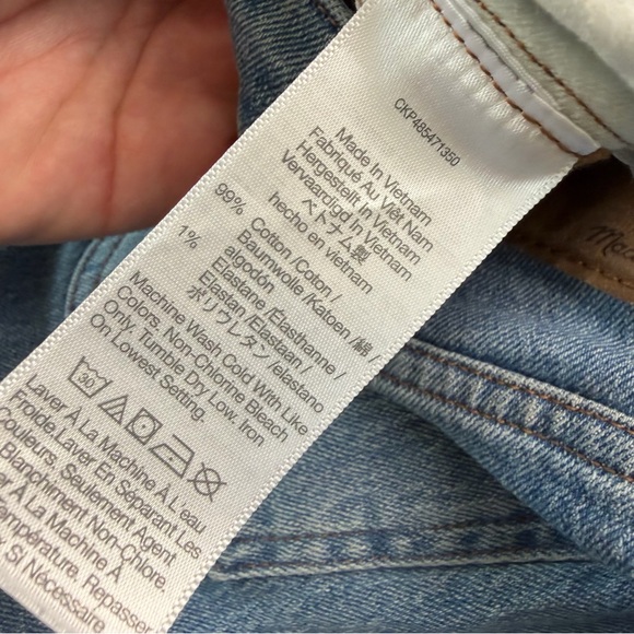Madewell Curvy 90s Straight Jeans Women’s 28 High Rise Stretch Classic Casual - Picture 12 of 13